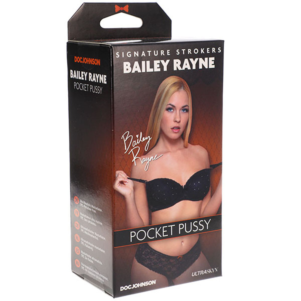 Doc Johnson - Signature Strokers - Camgirls - Bailey Rayne - Ultraskyn Pocket Pussy - Masturbation Aids for Males