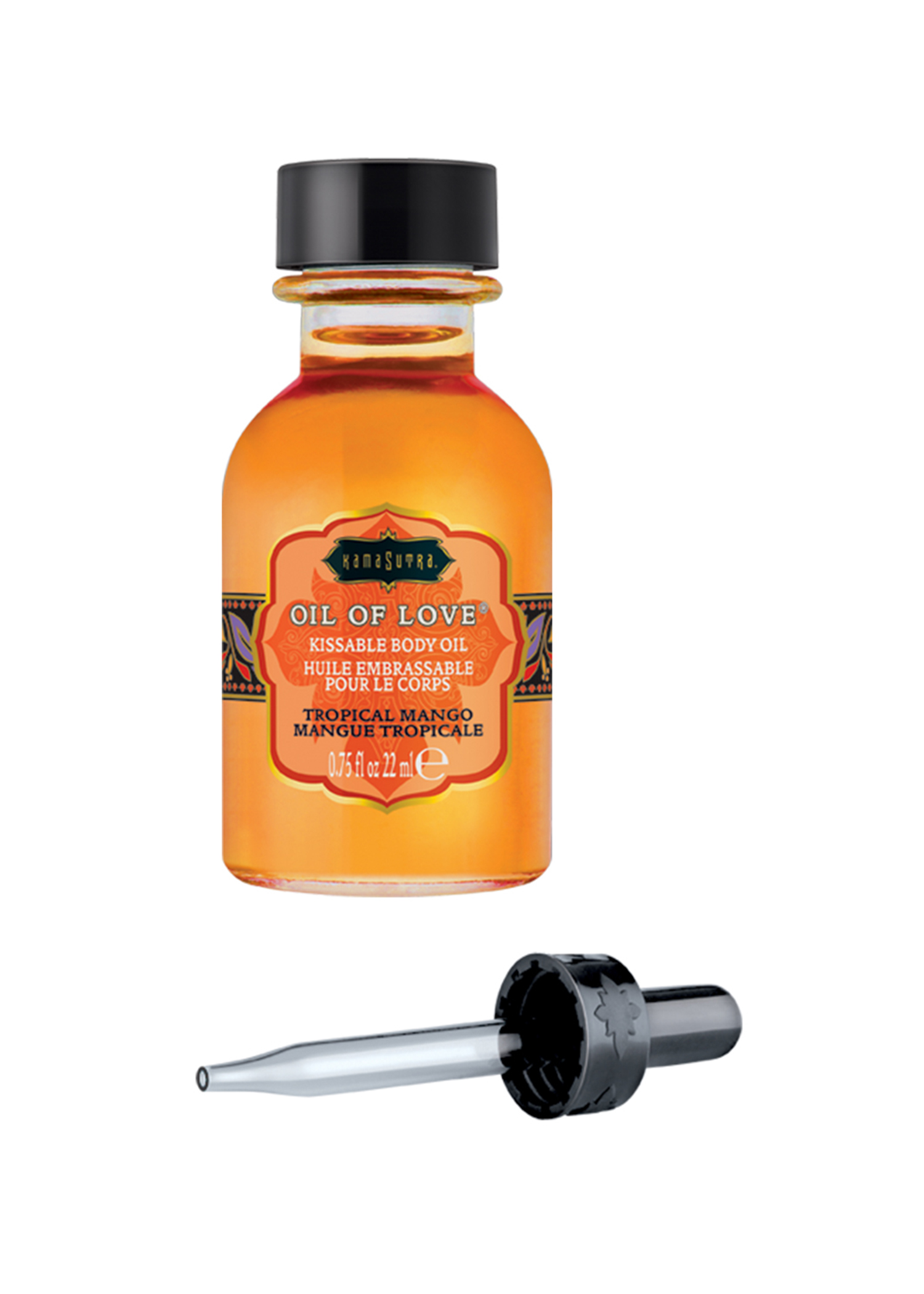 Kama Sutra - Oil of Love - Tropical Mango - 0.75 Fl. Oz. / 22 ml - Bath & Body