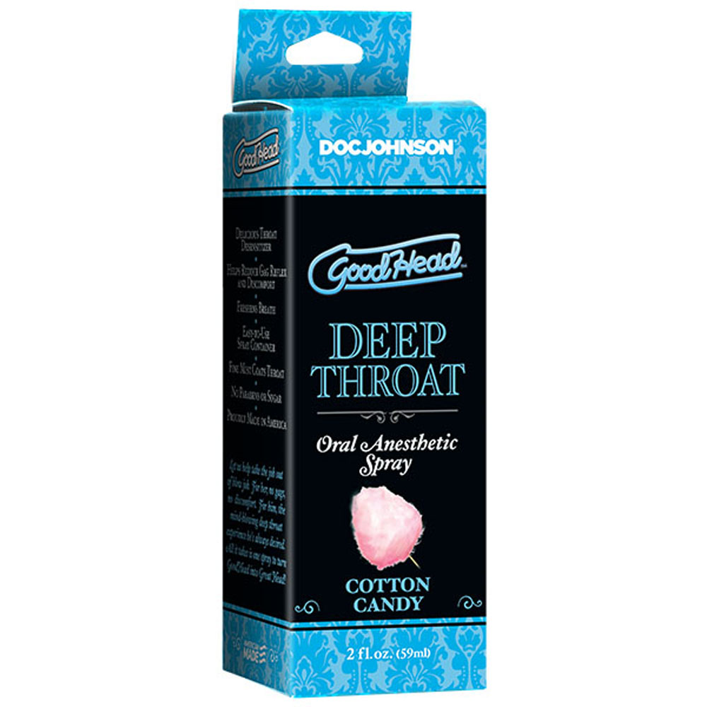Doc Johnson - Goodhead - Deep Throat Spray - Cotton Candy - 2 Fl. Oz. - Lubricants, Creams & Glides
