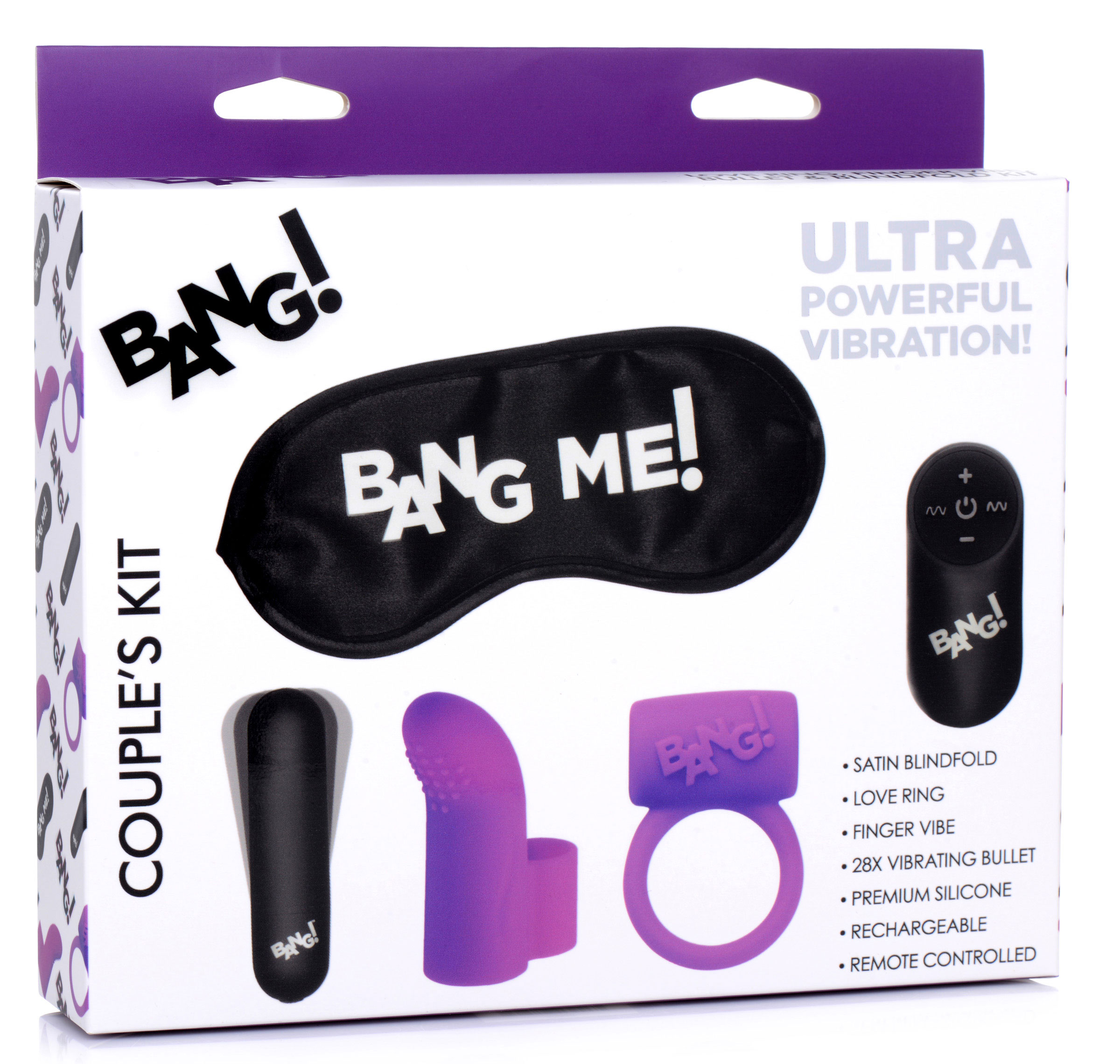 XR Brands - Bang Couple's Kit - Purple - Clit Stimulators