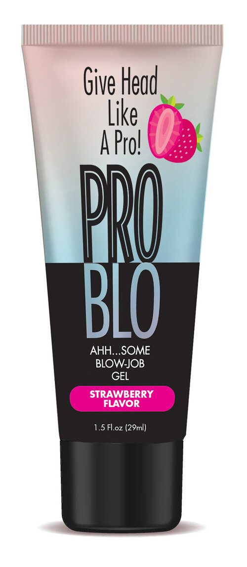 Little Genie - Problo Ahh...some Blow-Job Gel - Strawberry - 1.5 Fl. Oz. - Edible
