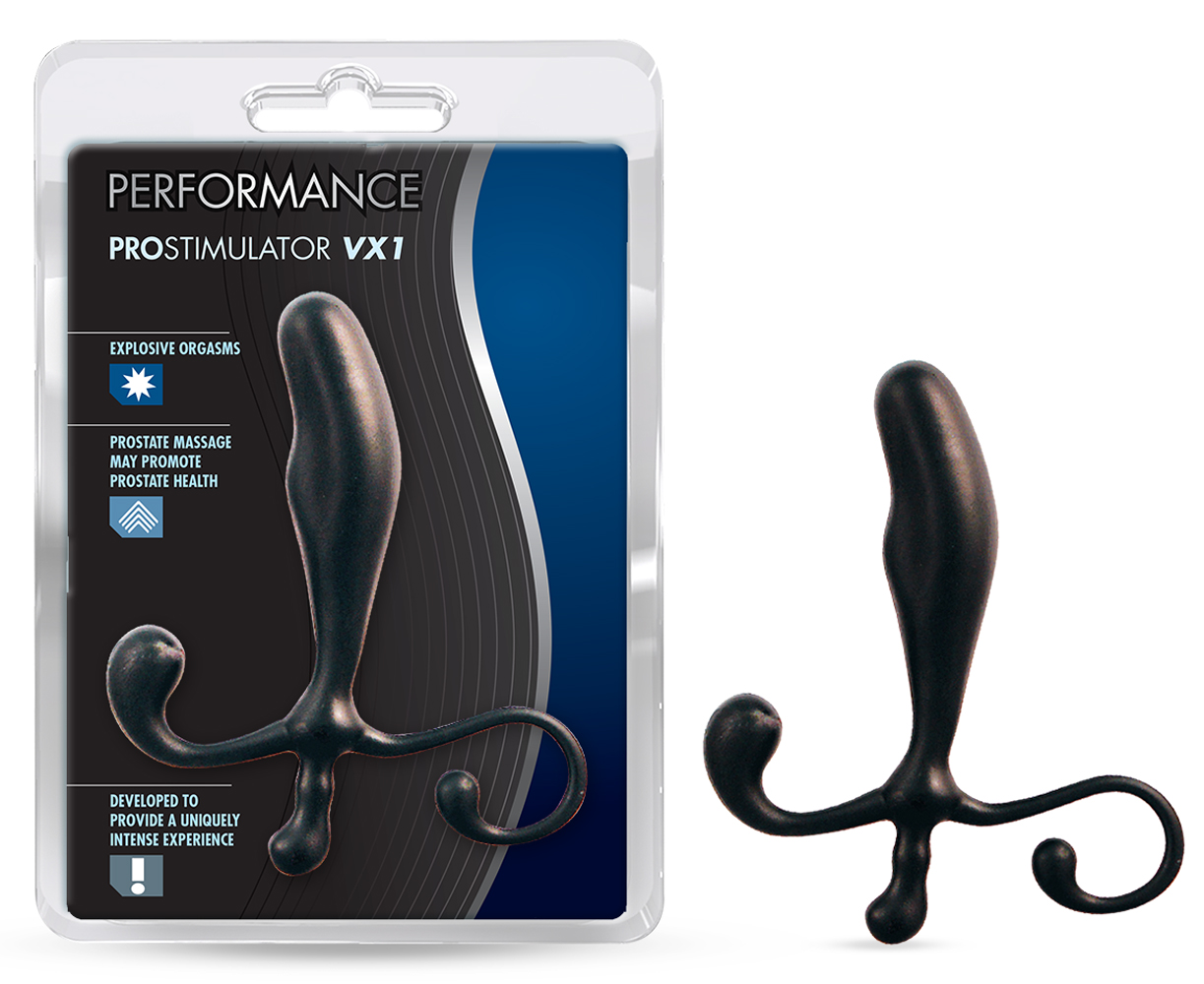 Blush - Vx1 Prostimulator Prostate Massager - Black - Anal Toys & Stimulators