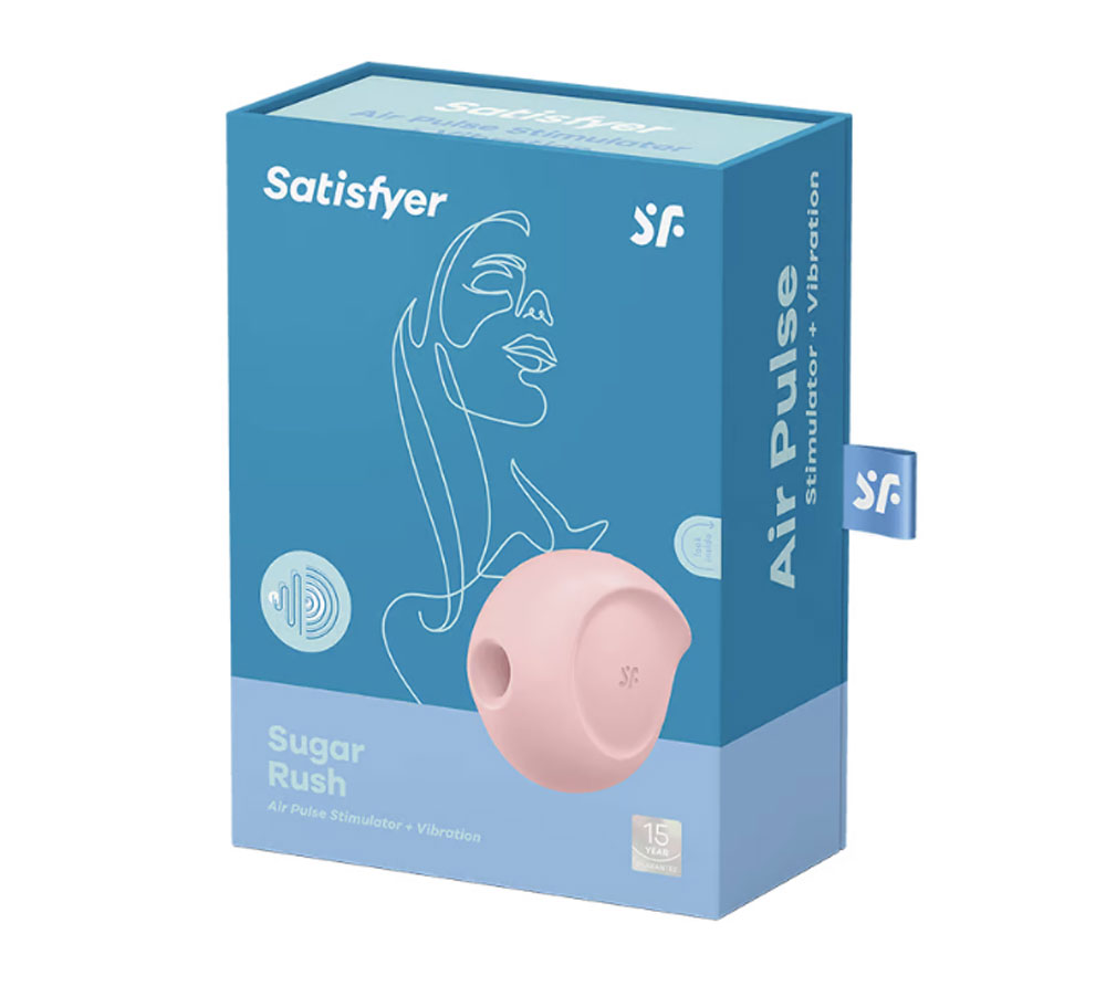 Satisfyer - Satisfyer Sugar Rush - Air Pulse Stimulator Plus Vibration - Rose - Clit Stimulators