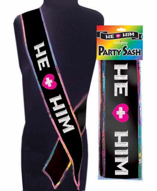 Little Genie - He Plus Him Sash - Bachelor & Bachelorette Items