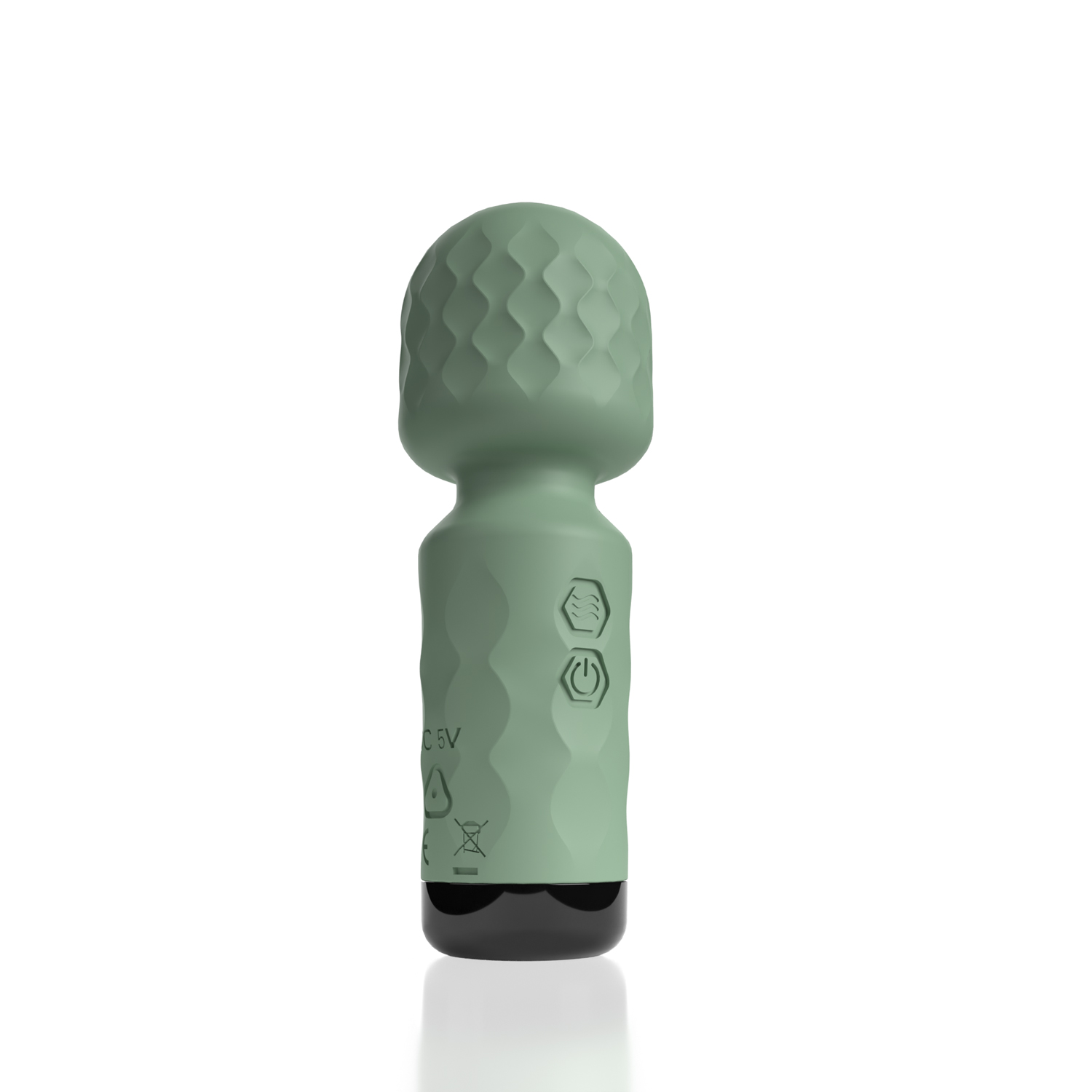 Screaming O - Screaming O Cuties Winny Vibrating Mini Wand Sage Green - Vibrators - Silicone