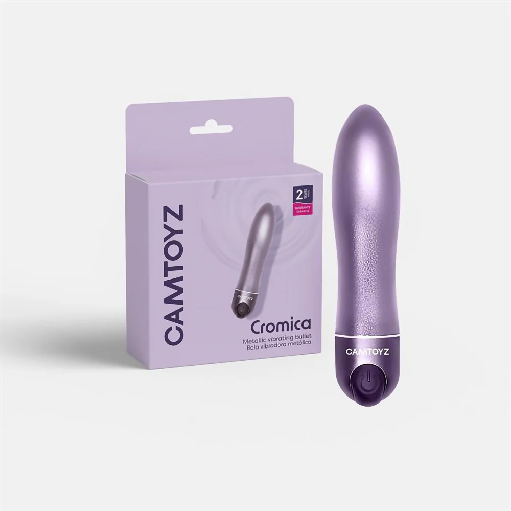 Camtoyz - Cromica Camtoyz Metallic Vibrating Bullet - Purple - Vibrators