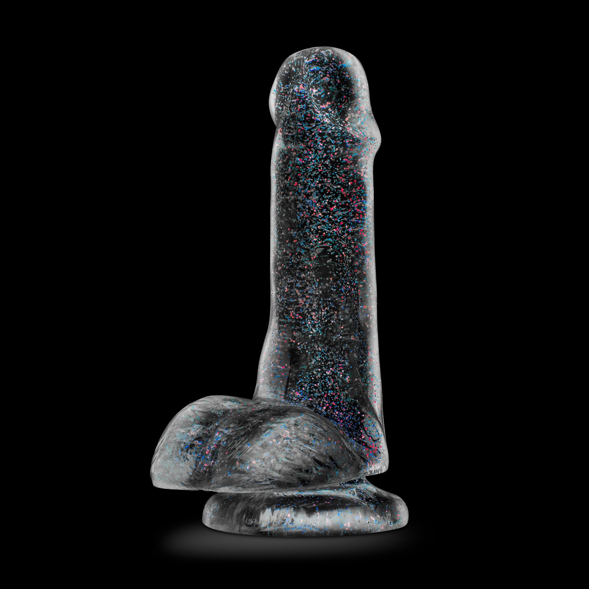 Blush - Naturally Yours - 6 Inch Glitter Cock - Sparkling Clear - Dildos
