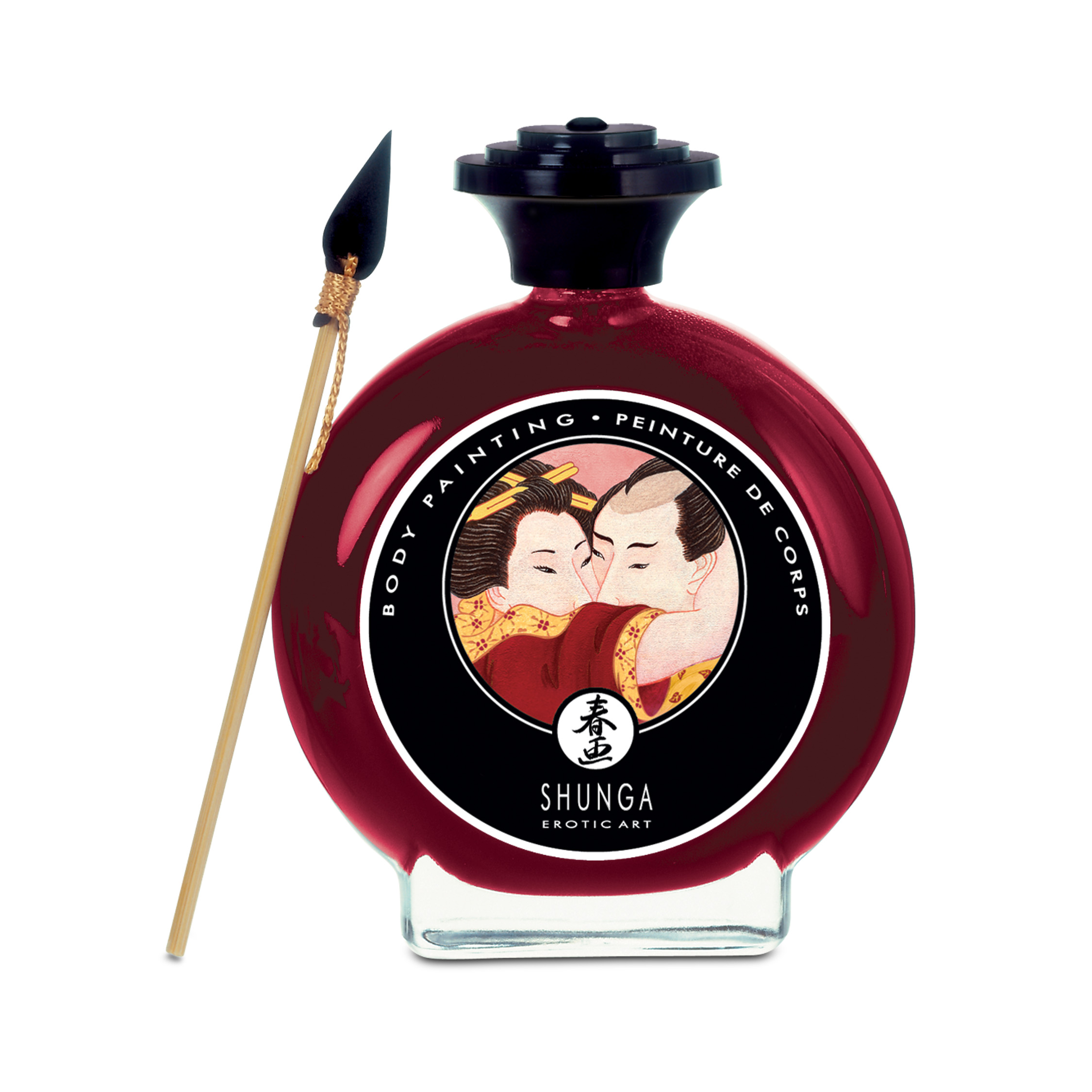 Shunga - Edible Body Paint - Sparkling Strawberry Wine - - 3.5 Fl. Oz. / 100 ml - Bath & Body
