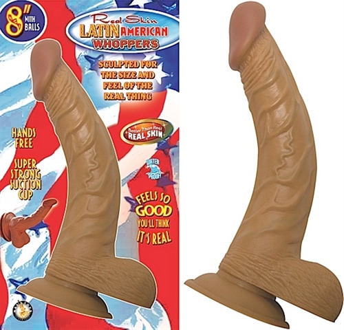 Nasstoys - Latin American Whoppers 8in With Balls-Latin - Dildos