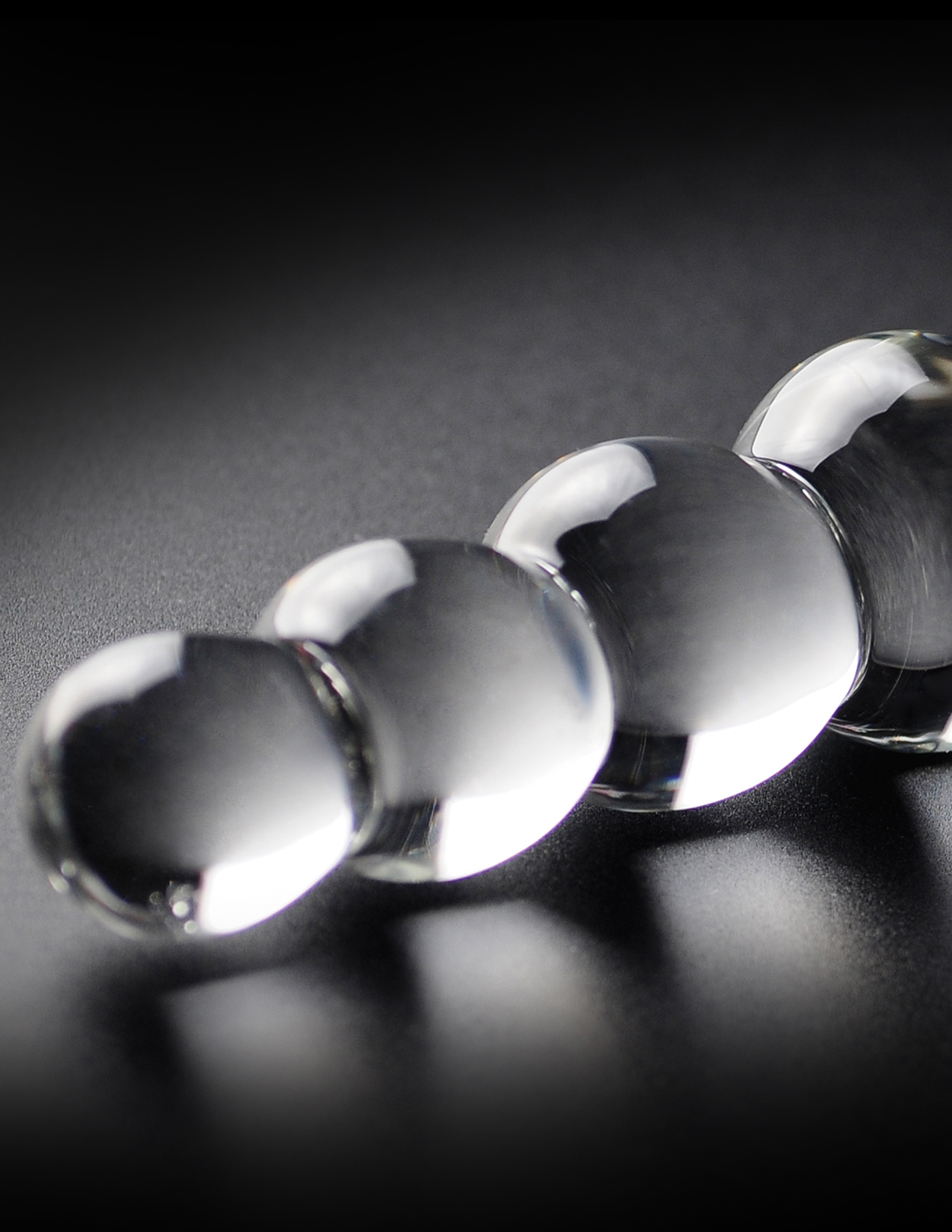 Pipedream - Icicles No. 2 Beaded 8.5 in. Glass Dildo Clear - Anal Toys & Stimulators - Glass