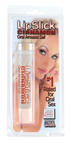 CalExotics - Lipslick Cinnamon Oral Arousal Gel - Clear Edible Warm and Tingly - Edible