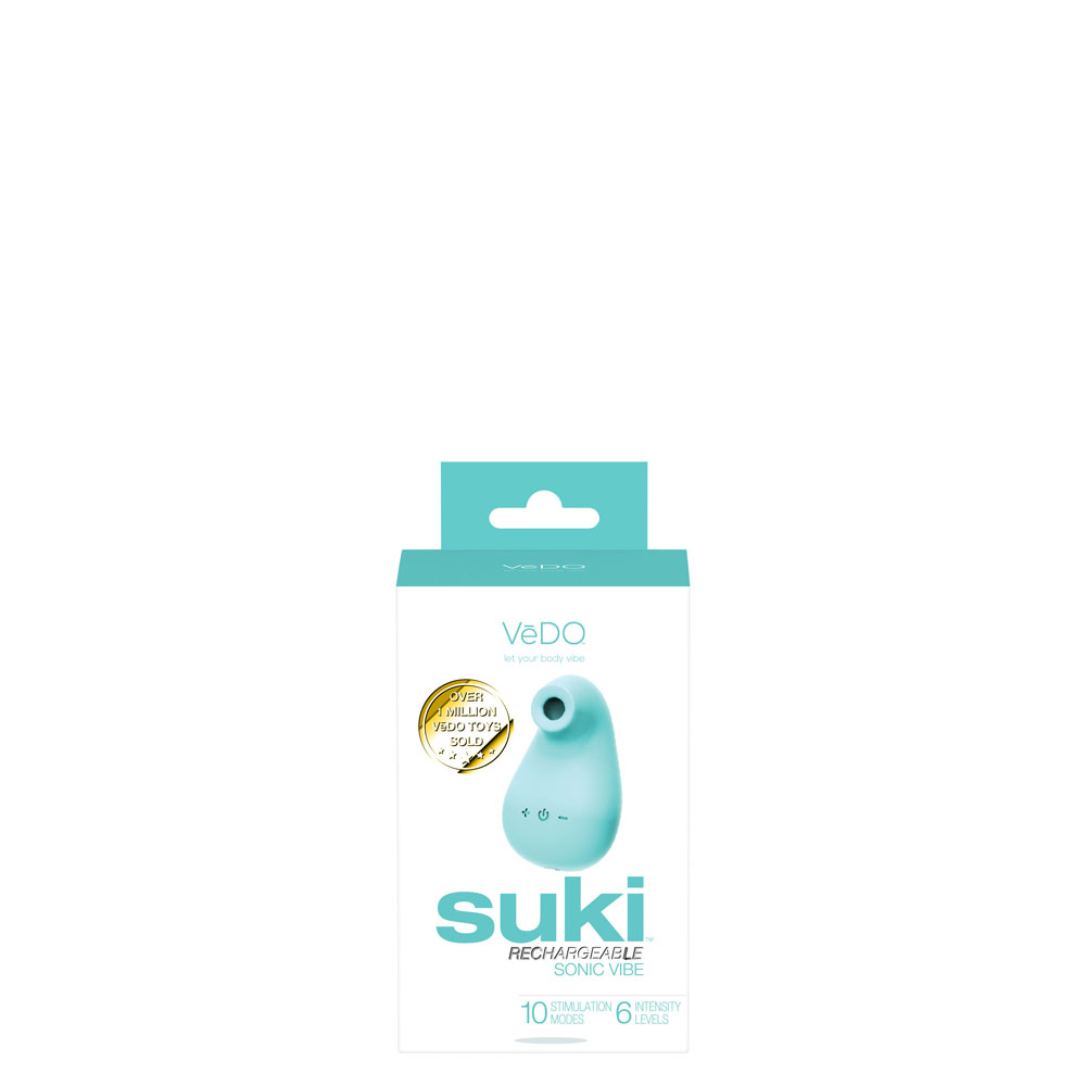 VeDO - Suki Rechargeable Sonic Vibe - Tease Me Turquoise - Clit Stimulators