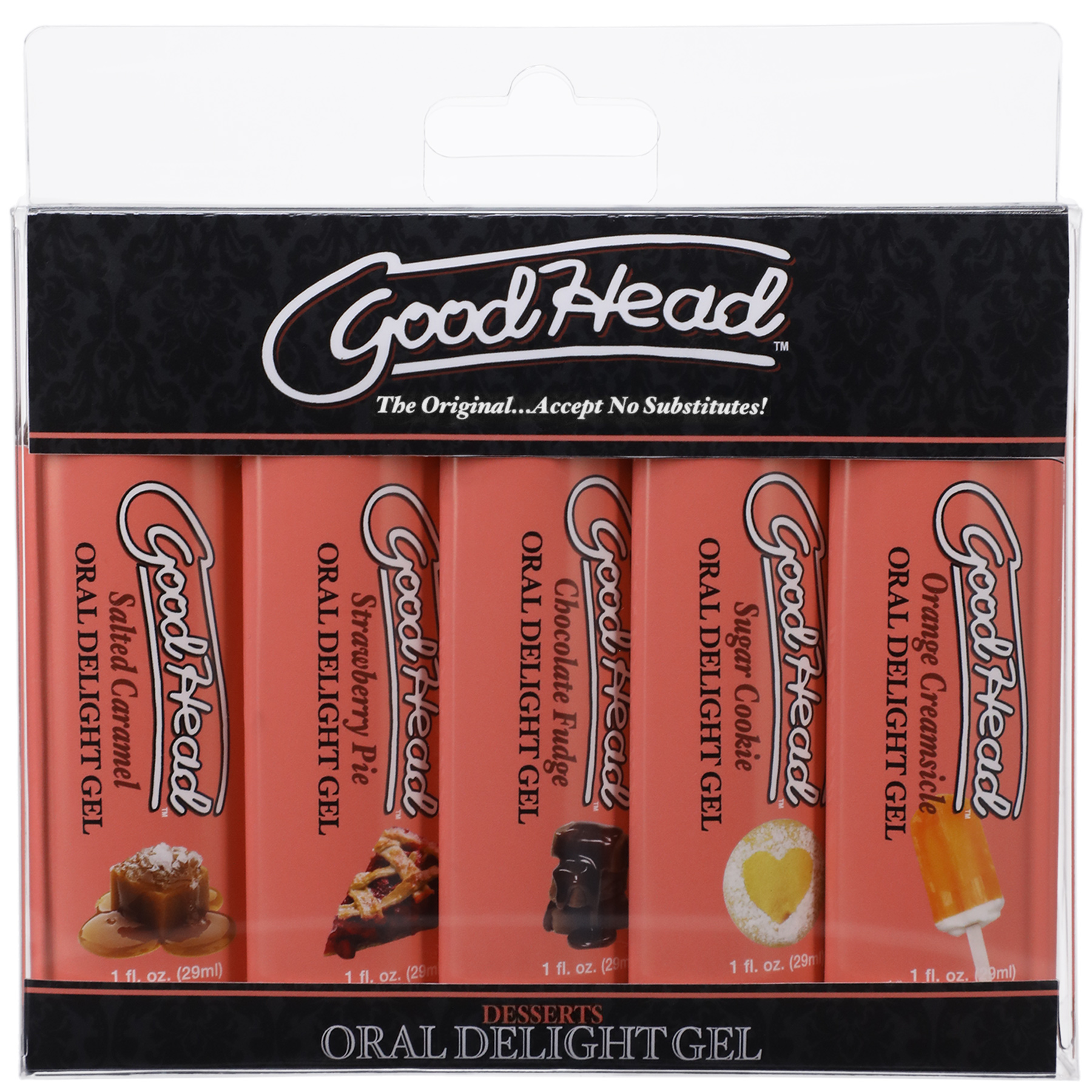 Doc Johnson - Goodhead - Oral Delight Gel - Dessert - 5 Pack - 1 Fl. Oz. - Lubricants, Creams & Glides