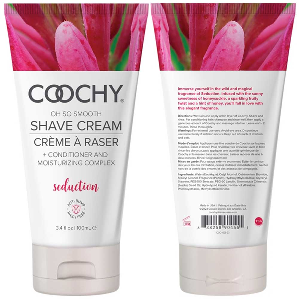 Classic Brands - Coochy Oh So Smooth Shave Cream - Seduction - 3.4 Oz - Bath & Body