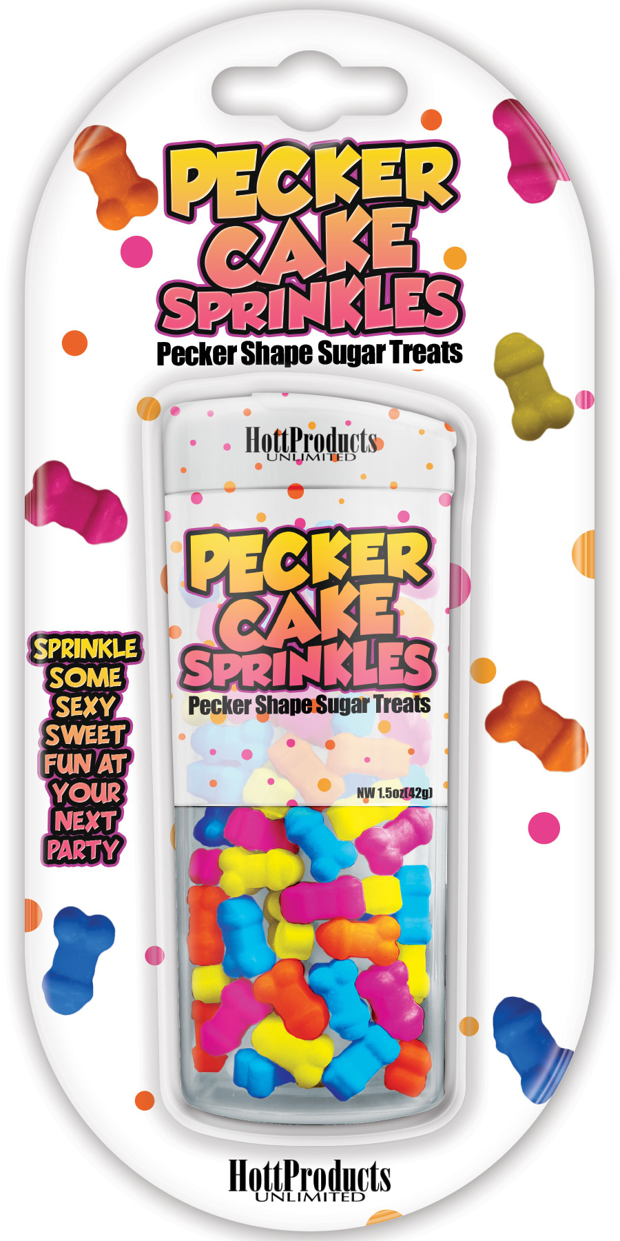 Hott Products - Pecker Cake Sprinkles - Bachelor & Bachelorette Items