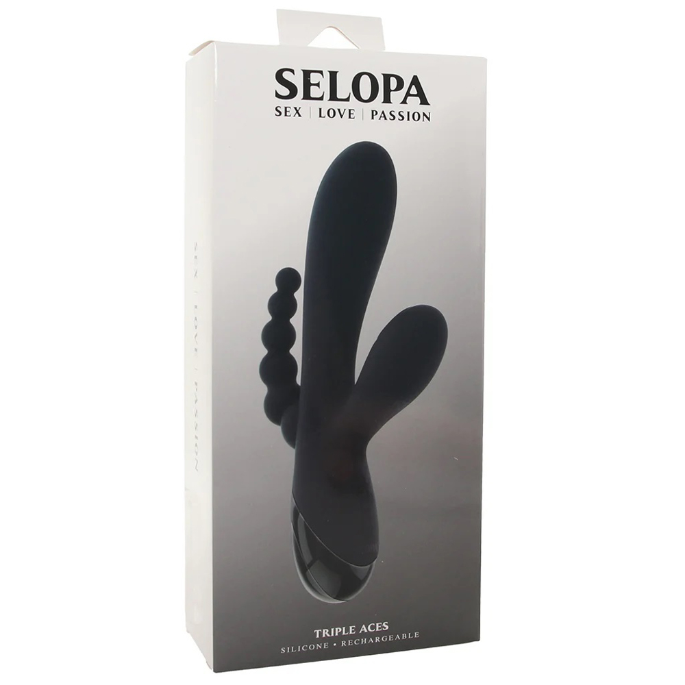 Evolved Novelties - Triple Aces - Black - Vibrators