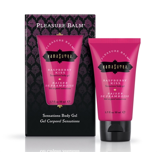 Kama Sutra - Pleasure Balm Sensations Body Gel - Raspberry Kiss - 1.7 Fl. Oz. - Edible