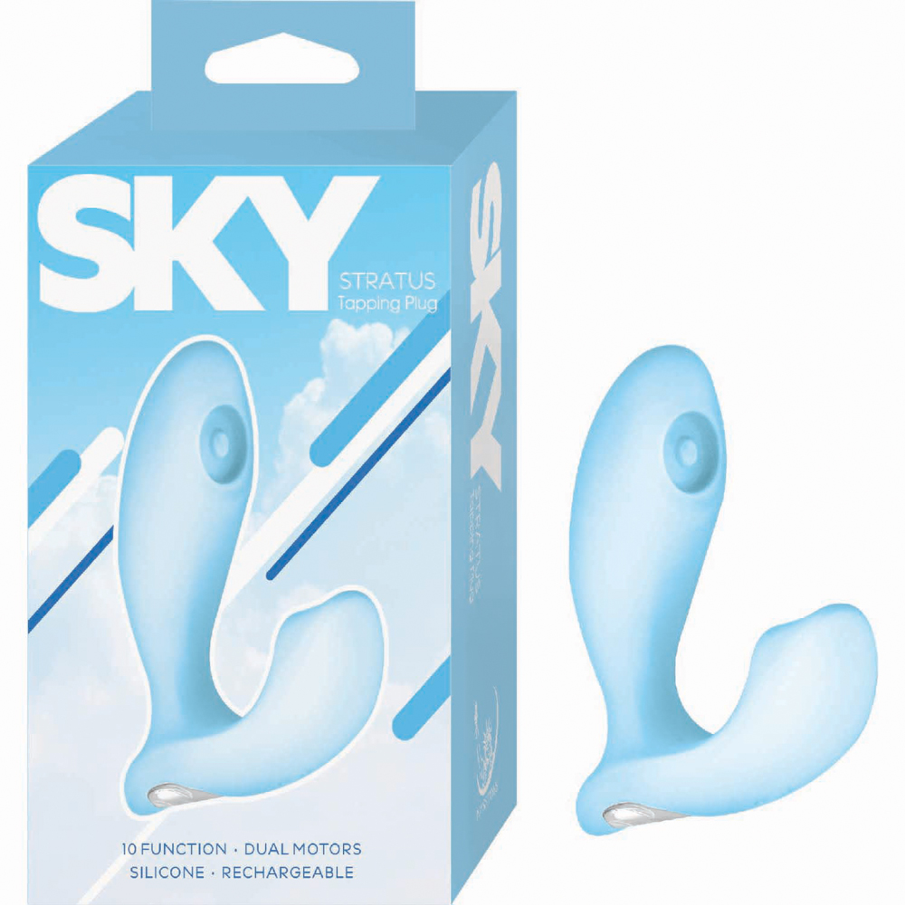 Nasstoys - Sky Stratus Tapping Plug - Blue - Vibrators