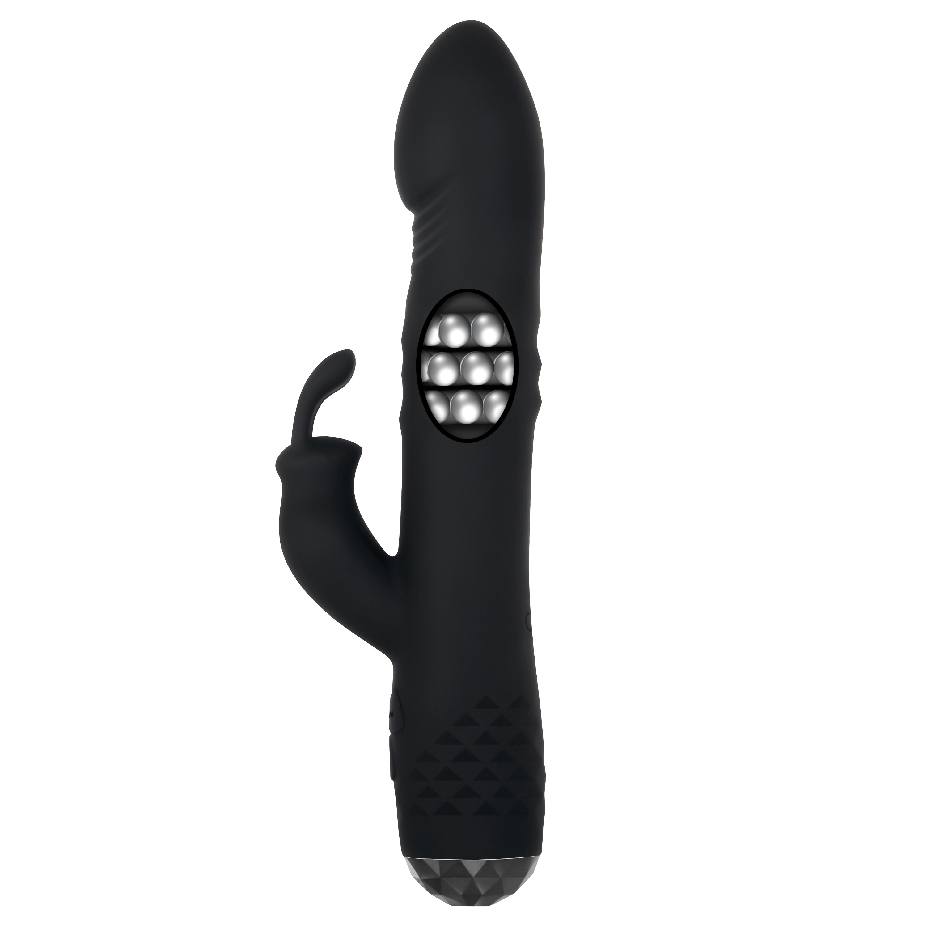 Evolved - Evolved Bodacious Bunny Rechargeable Silicone Rabbit Vibrator Black - Vibrators - Silicone