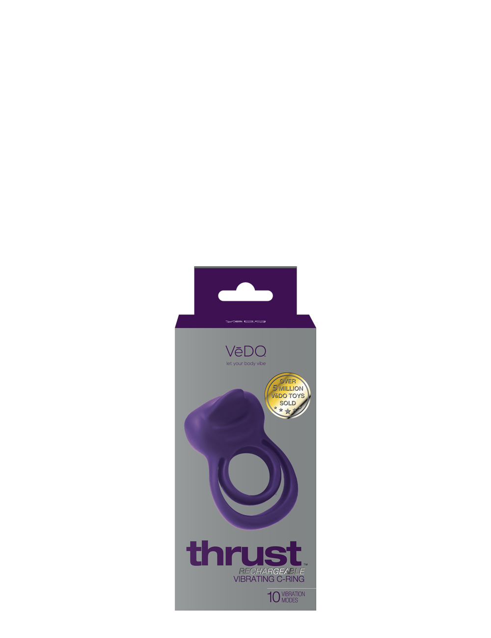 VeDO - Thrust Rechargeable Dual C Ring - Purple - Cockrings