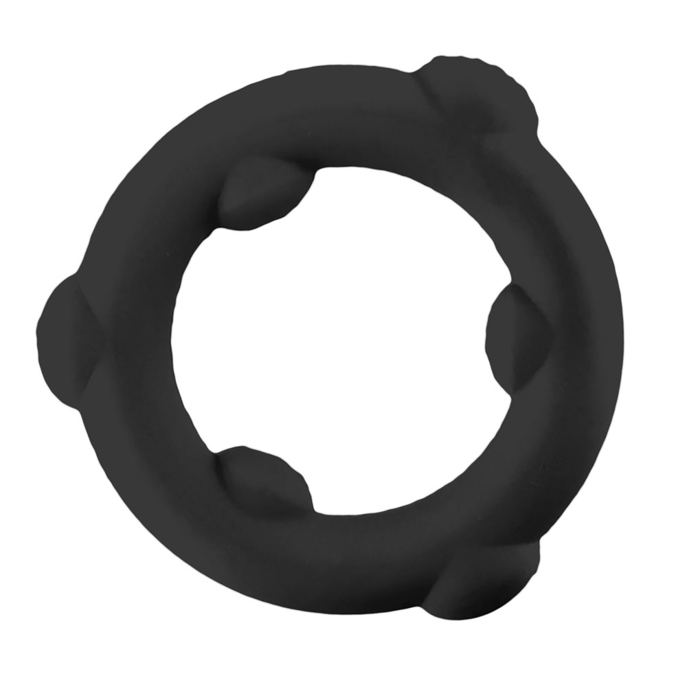 Oxballs - Spinner Single Silicone Ring - Black Silicone - Cockrings