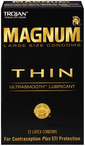 Paradise Marketing - Trojan Magnum Thin - 12 Pack - Condoms