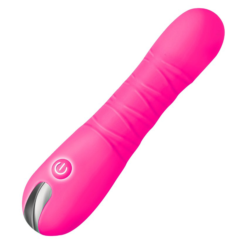 XR Brands - Thrusting Silicone Dildo - Pink - Vibrators