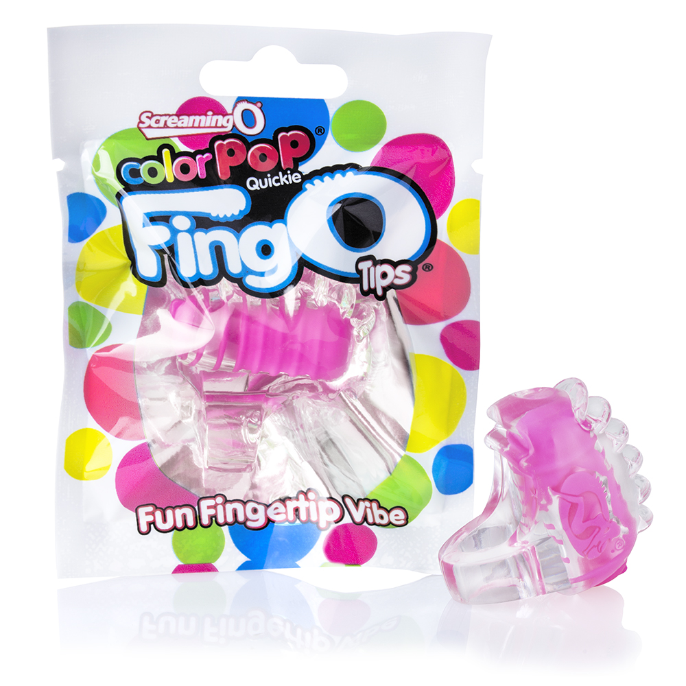 Screaming O - Fingo Tips - Each - Pink - Clit Stimulators