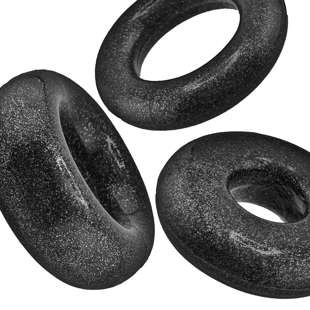 Oxballs - Cockpack Multi Design 3 Pack - Black Mica - Cockrings