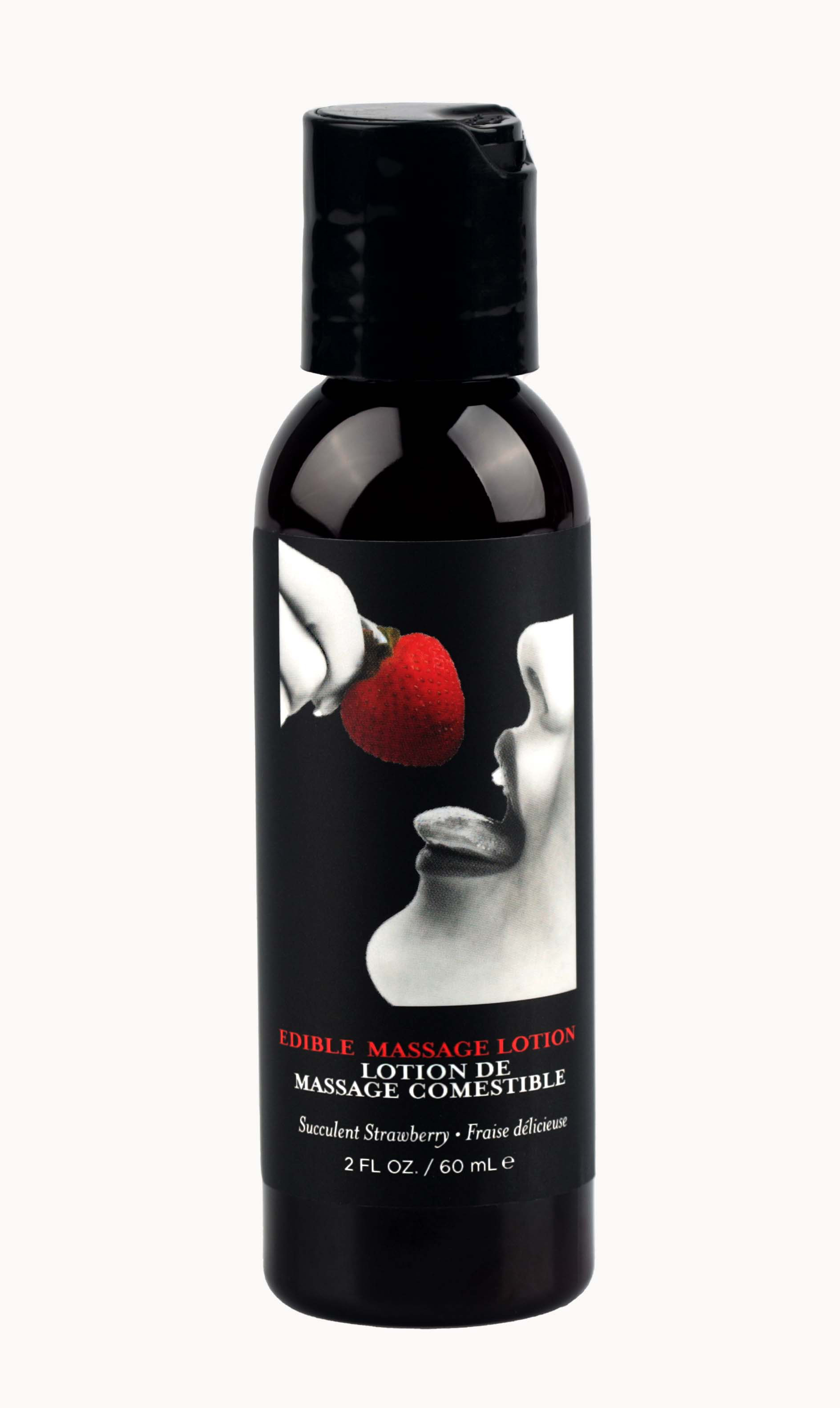 Earthly Body - Edible Massage Lotion - Strawberry - 2 Fl. Oz. - Bath & Body