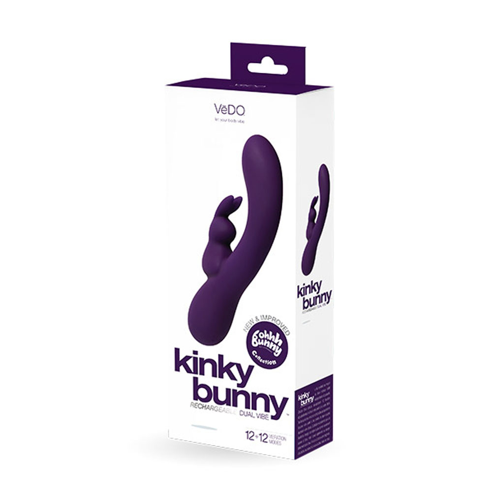 VeDO - Kinky Bunny Plus Rechargeable Rabbit - Purple - Eco-Friendly