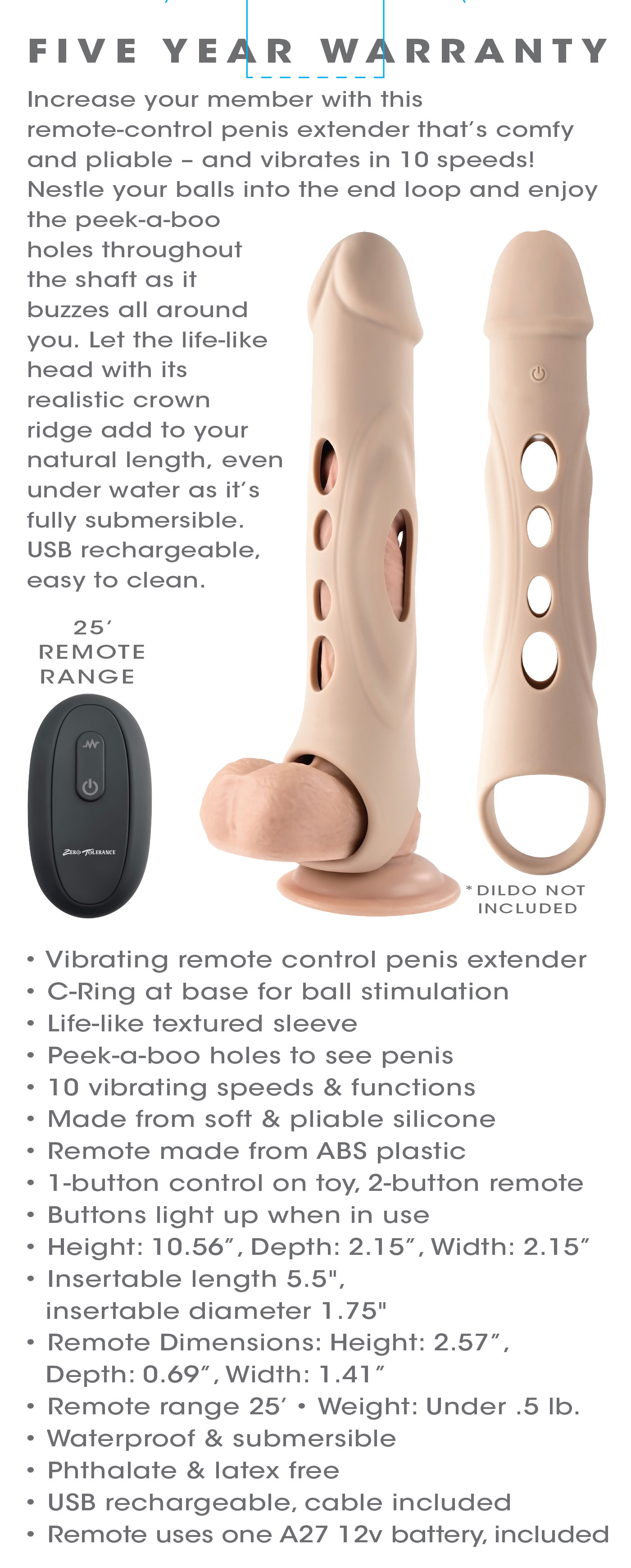 Evolved Novelties - Big Boy Extender - Light - Clit Stimulators