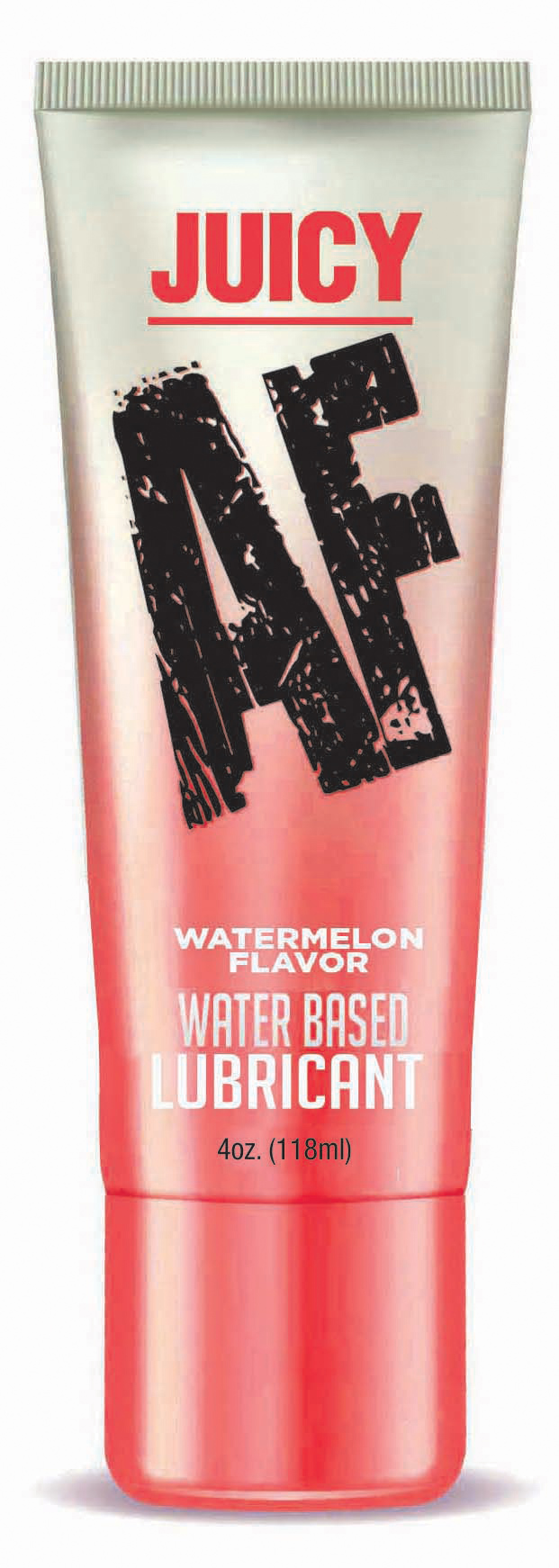 Little Genie - Juicy Af - Watermelon Water Based Flavored Lubricant - 4 Oz - Lubricants, Creams & Glides