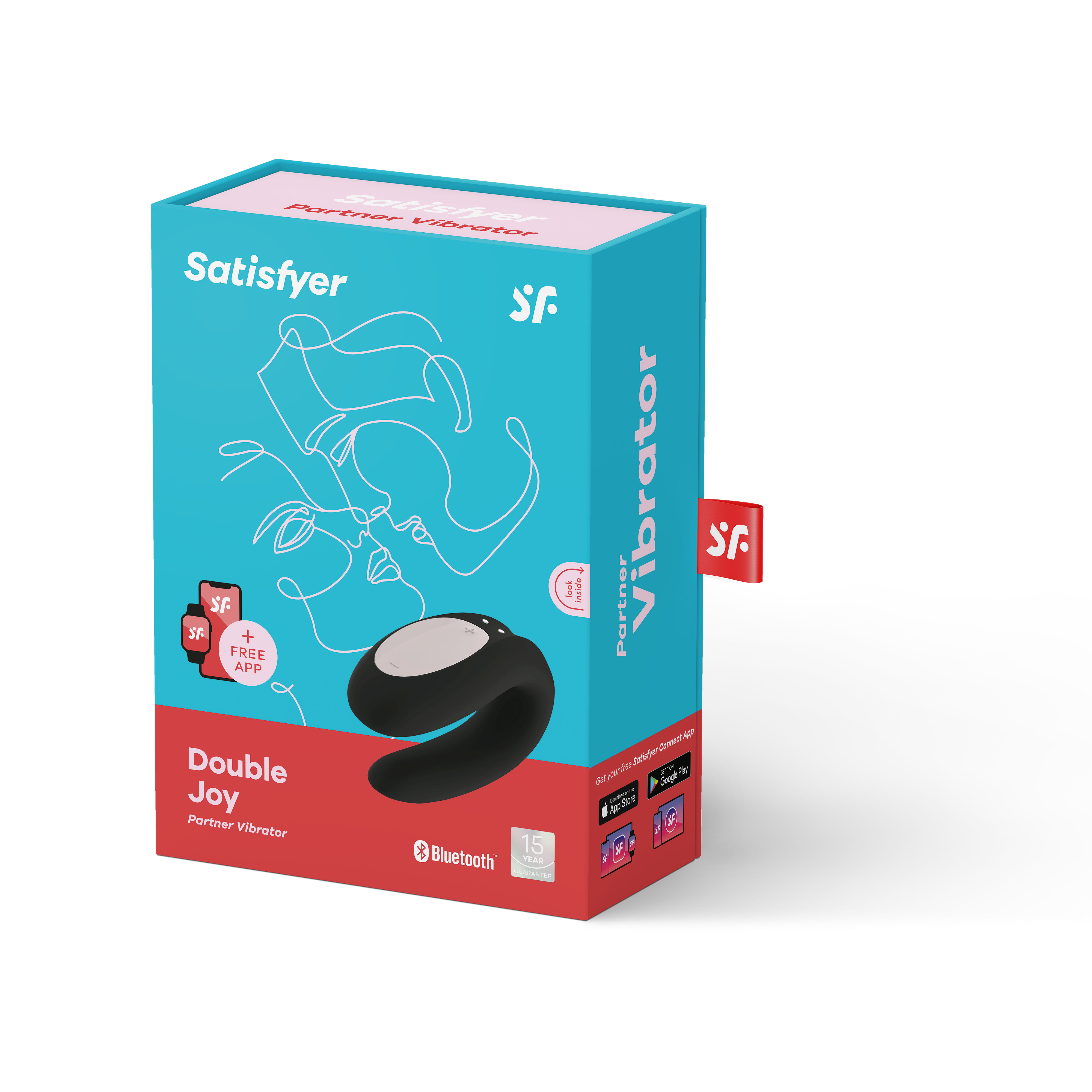 Satisfyer - Double Joy - Black - Cockrings