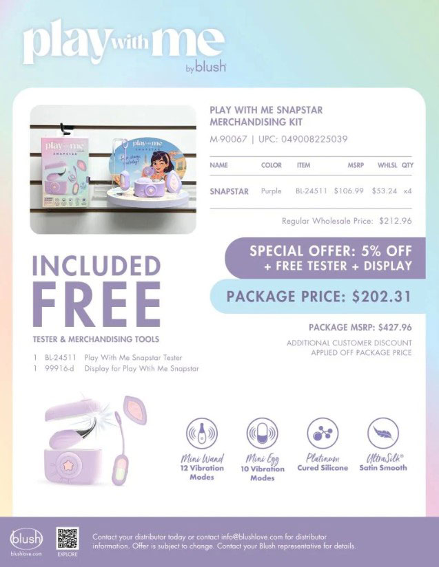 Blush Play With Me Snapstar Merchandising Kit
