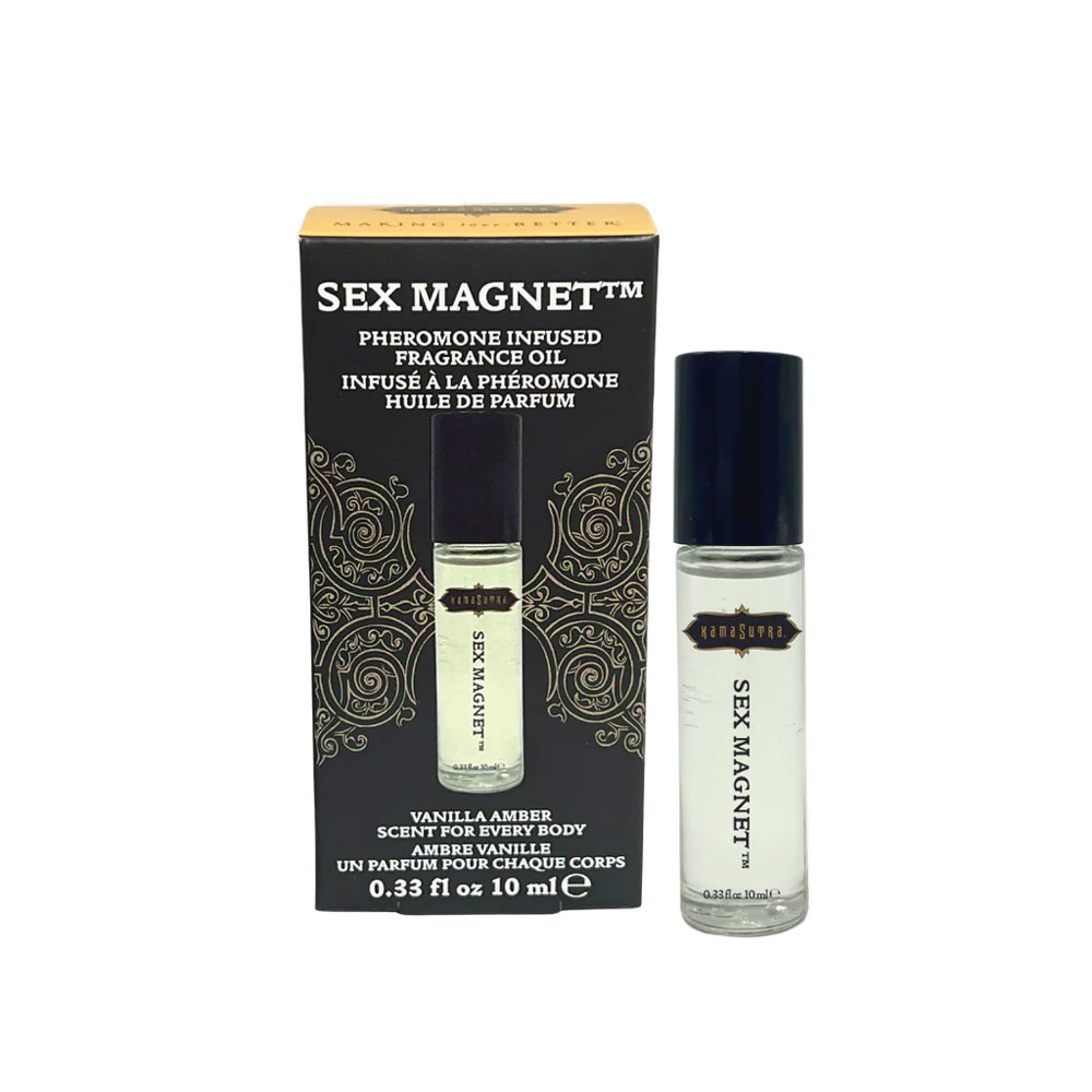 Kama Sutra - Sex Magnet Pheromone Roll on - Vanilla Amber 0.33 Oz - Bath & Body