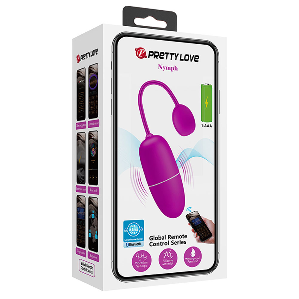 Pretty Love - Pretty Love Nymph Global Remote Control Series - Purple - Clit Stimulators