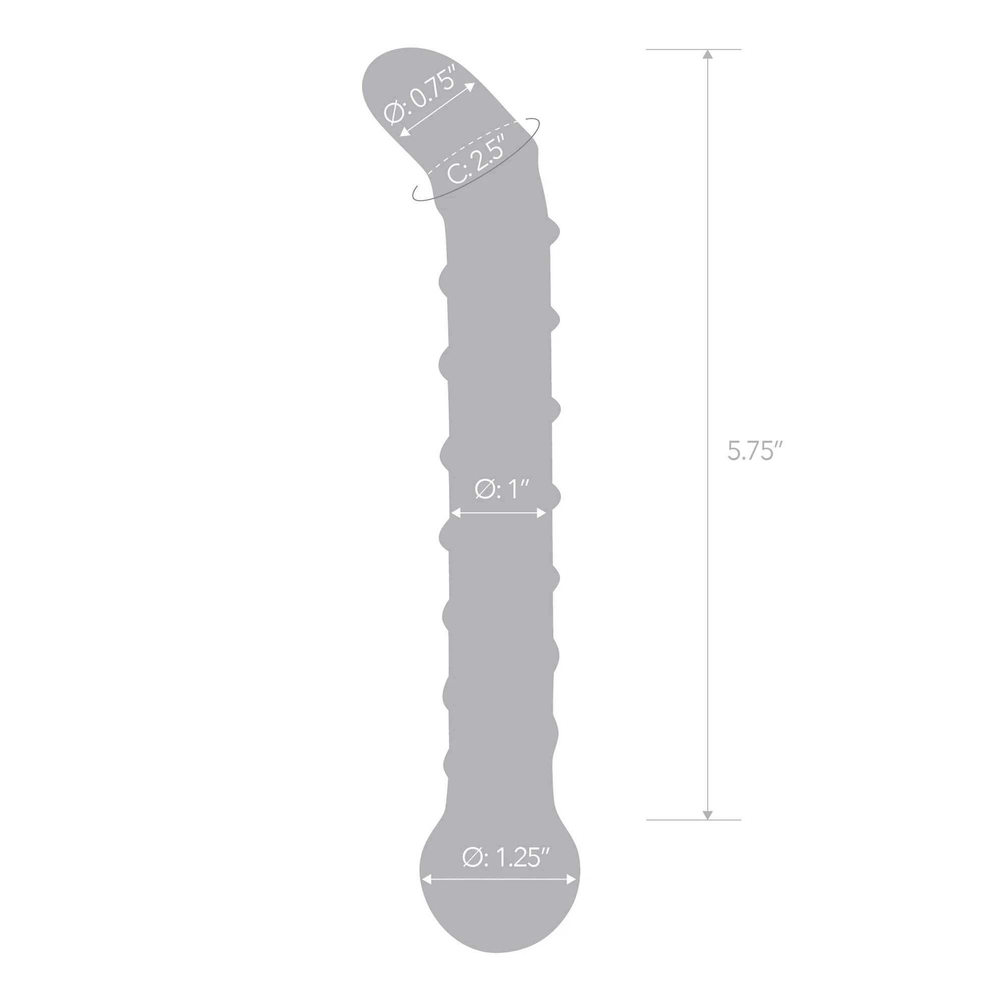 Electric Eel - Glas Mr. Swirly 6.5 in. G-Spot Glass Dildo - Dildos - Glass