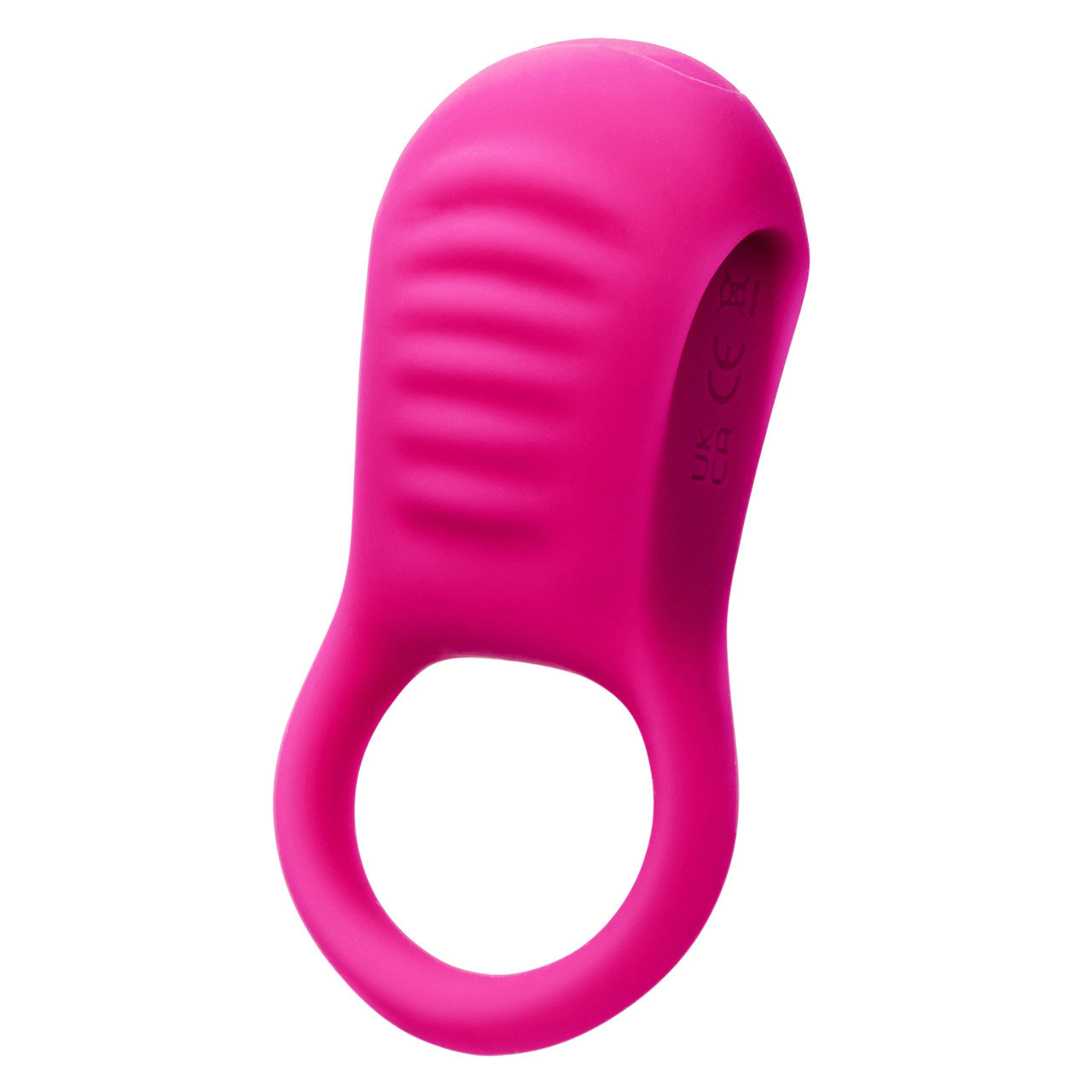 CalExotics - Basic Essentials Rechargeable Ridge Rider Ring - Pink - Cockrings