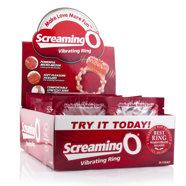 Screaming O - The Screaming O Vibrating Ring - 24 Count P.O.P. Box Display - Clit Stimulators