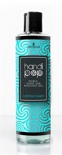 Sensuva - Handipop Edible Handjob Massage Gel - Cotton Candy - 4.2 Fl. Oz. - Edible