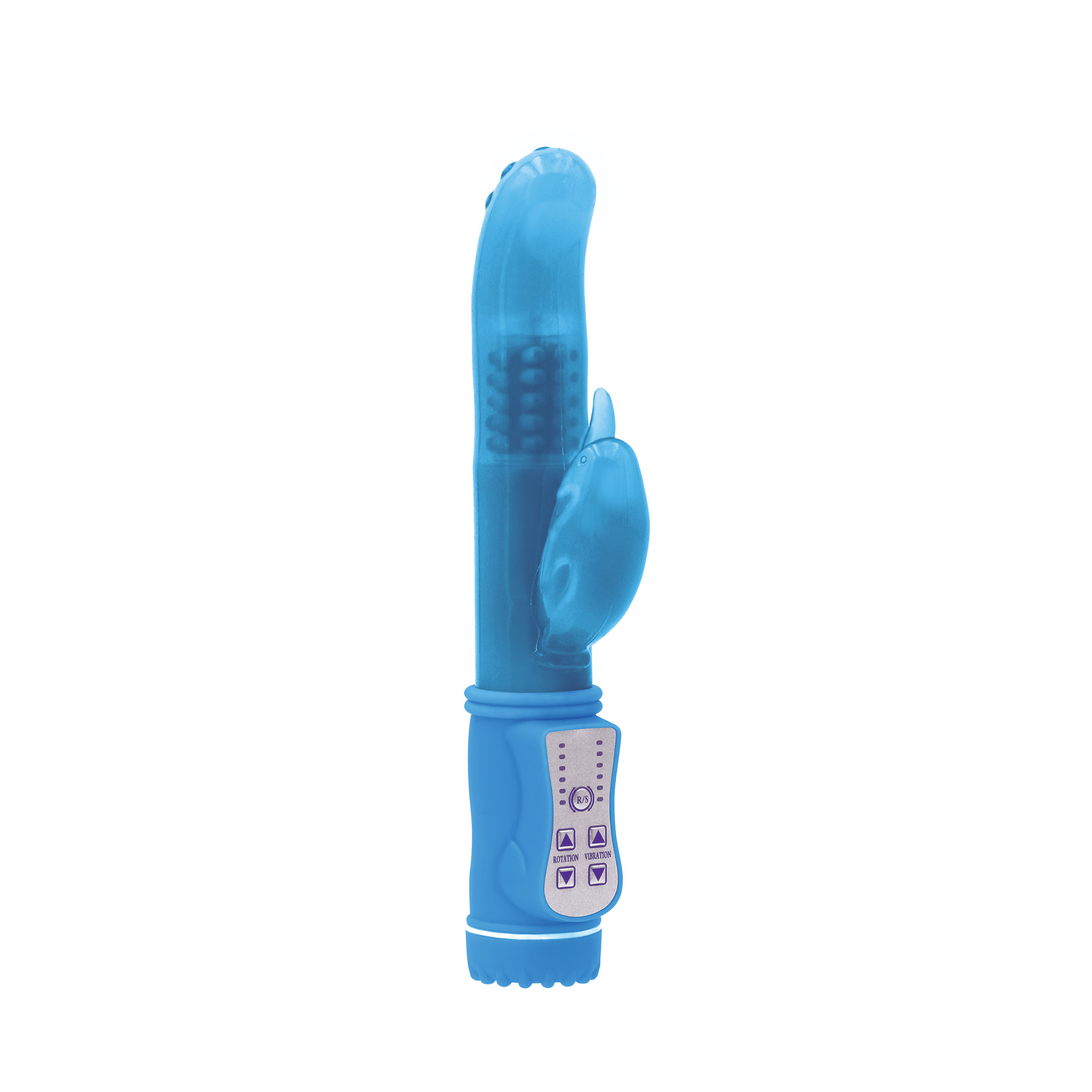 NS Novelties - Firefly Jessica Rotating Dolphin Vibrator Blue - Vibrators - TPE/TPR/Elastomers