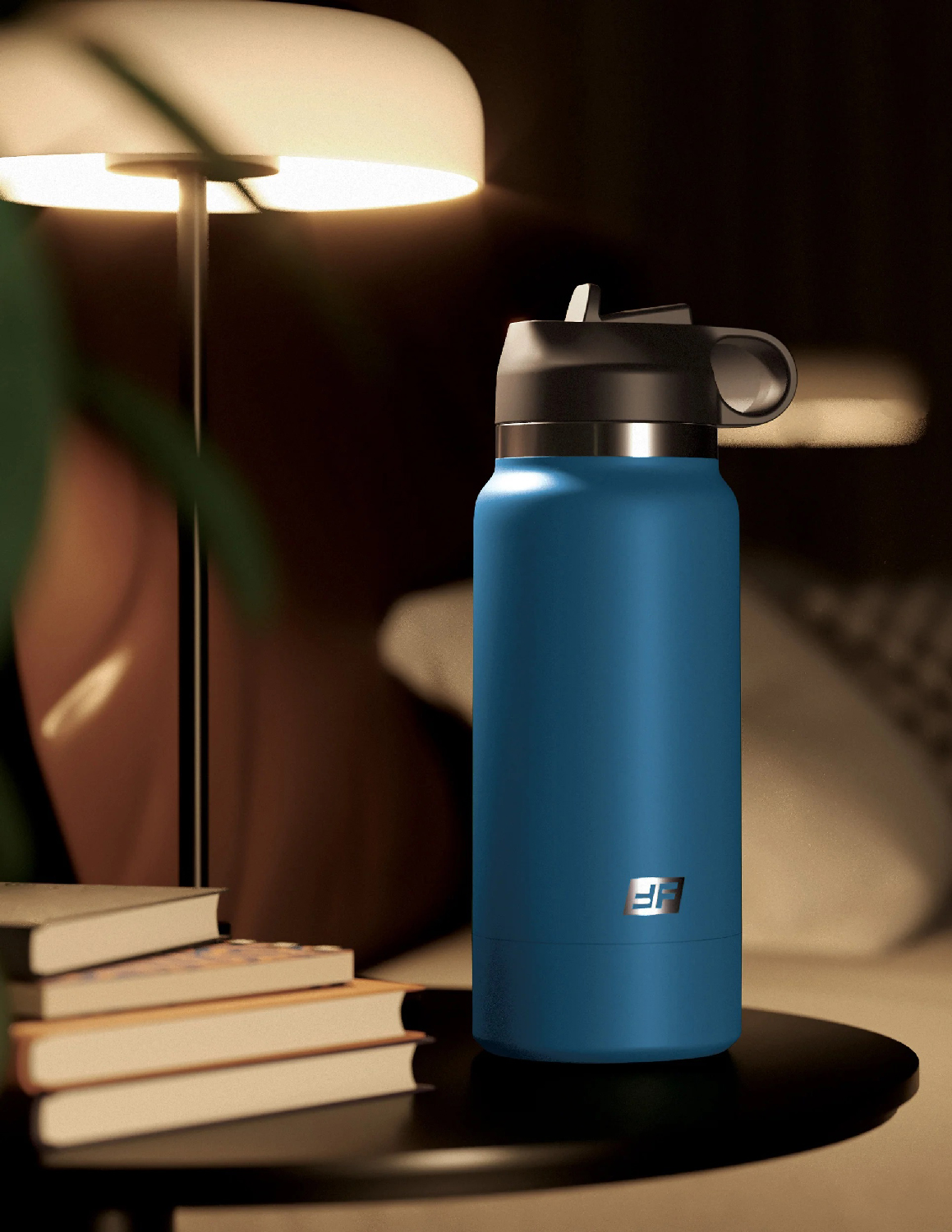 PDX Brands - PDX Plus Fuck Flask Private Pleaser Discreet Stroker Blue Bottle Brown - Masturbation Aids for Males - TPE/TPR/Elastomers
