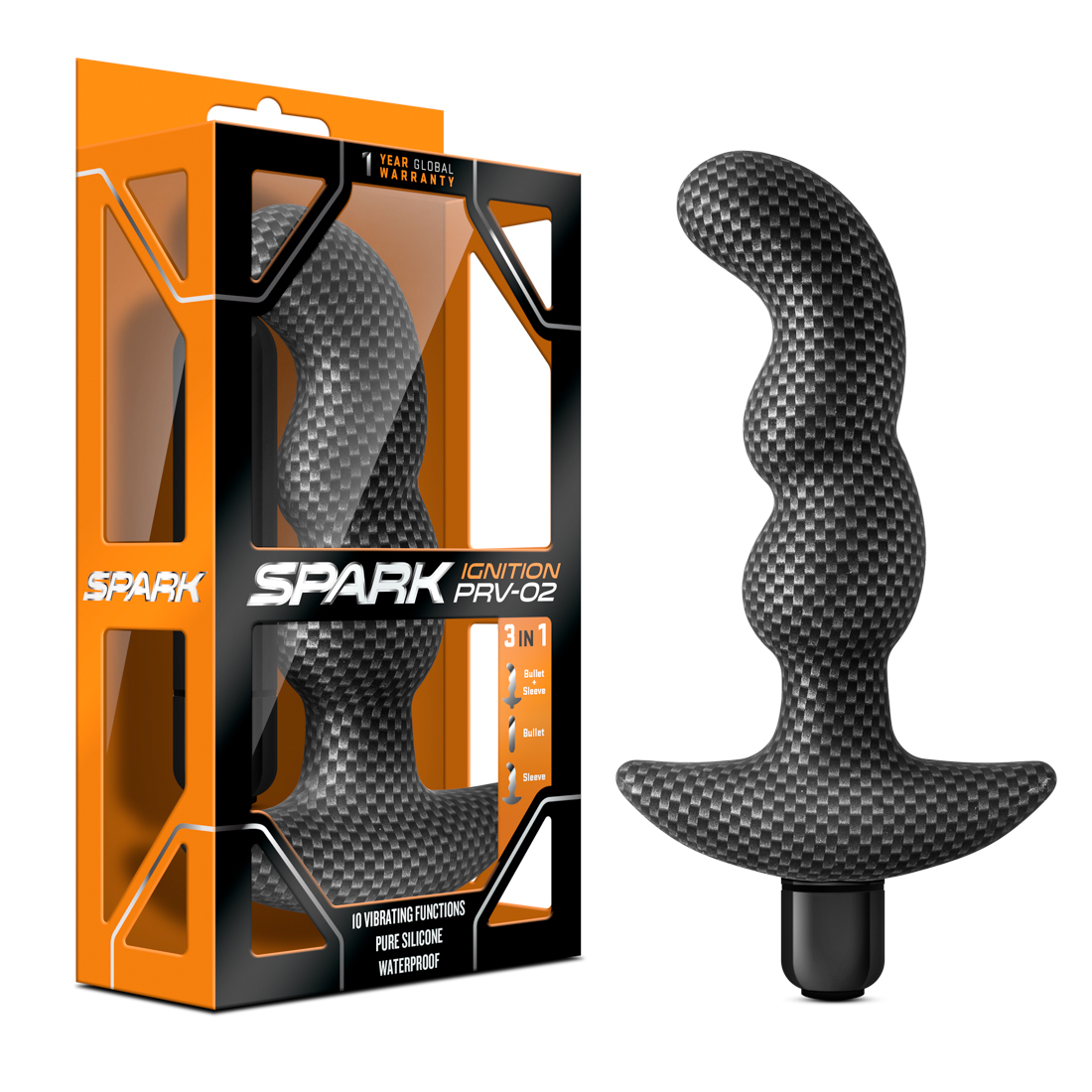 Blush - Spark Ignition Prv-02 - Carbon Fiber - Anal Toys & Stimulators