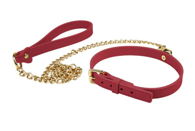 Blush - Temptasia Ardor - Collar and Leash - Red - Bondage & Fetish Toys