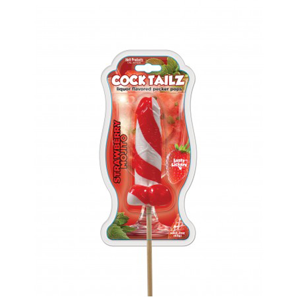 Hott Products - Cocktailz Strawberry Mojito Pecker Pop - Edible