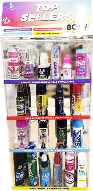 Body Action - Body Action Top Sellers Countertop 60pc - Display - Displays-Bowls & Wall Displays