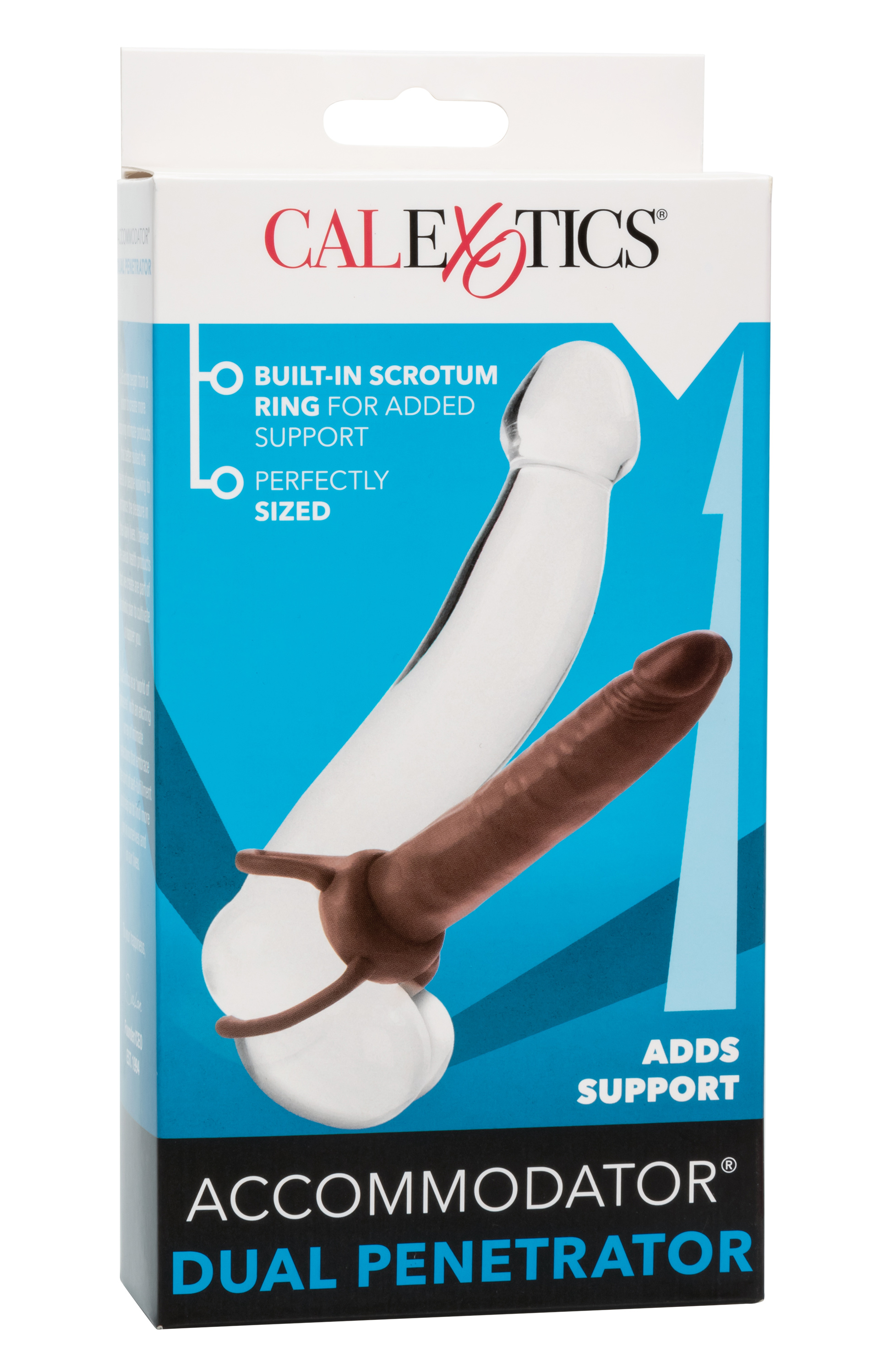 CalExotics - Accommodator Dual Penetrator - Brown - Dildos