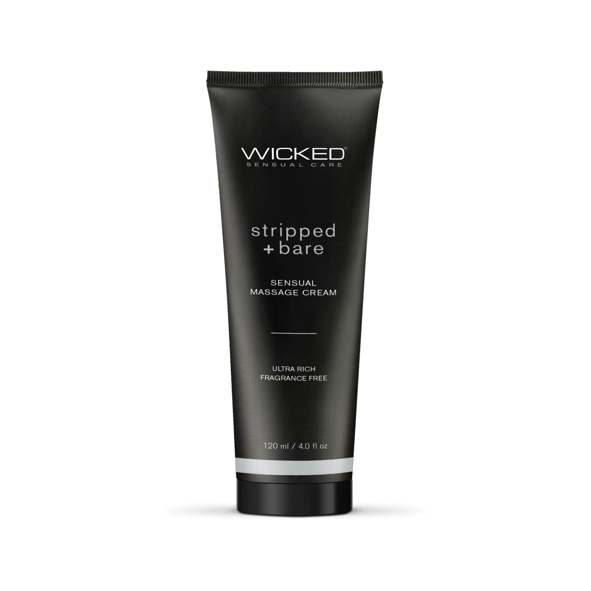 Wicked Sensual Care - Stripped and Bare - Unscented Sensual Massage Cream - 4 Oz - Bath & Body