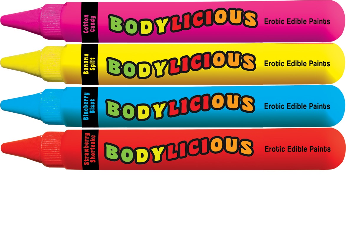Hott Products - Bodylicious Edible Body Pens - 4pk. - Assorted Flavors - Bath & Body